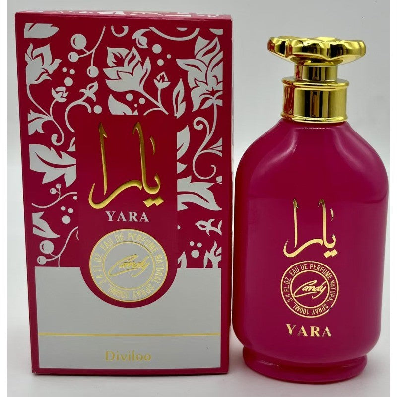 Lattafa Yara Eau de Parfum Female Spray 100ml Original Arab Perfumes Lasting Floral Fruity Pheromones Perfume Makeup 3.4 Ounce