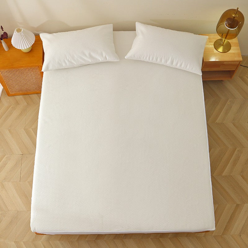 Home Luxury 3 Pieces Sets Bamboo Fiber Waterproof Twin Full Queen King Bed Sheets Bedding Mattress Topper Protector Set