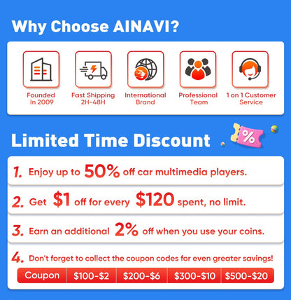 Ainavi 2K Screen Car Radio For Toyota RAV4 2020 2021 2022 2023 2024 2025 XA50 RAV 4 Wireless Carplay Android Auto Car Multimedia