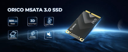 ORICO ZH10 mSATA SSD SATA III 6Gbps 3D NAND Unidade de Estado Sólido Interna 128GB 256GB 512GB 1TB para Laptops Ultrabooks Desktop-ZH10