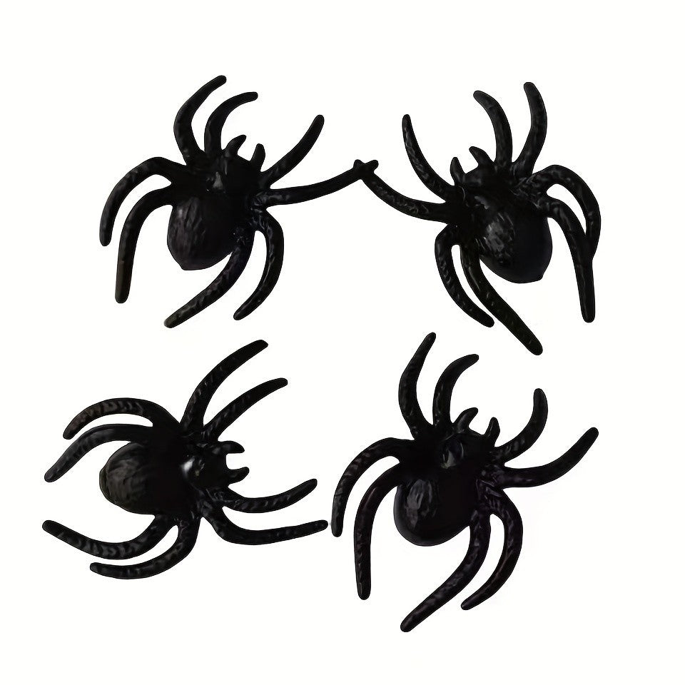 10pcs, Halloween Decorations, Prank, Small and Interesting Realistic Plastic Spider Prank Props,Christmas, Halloween Photo Props