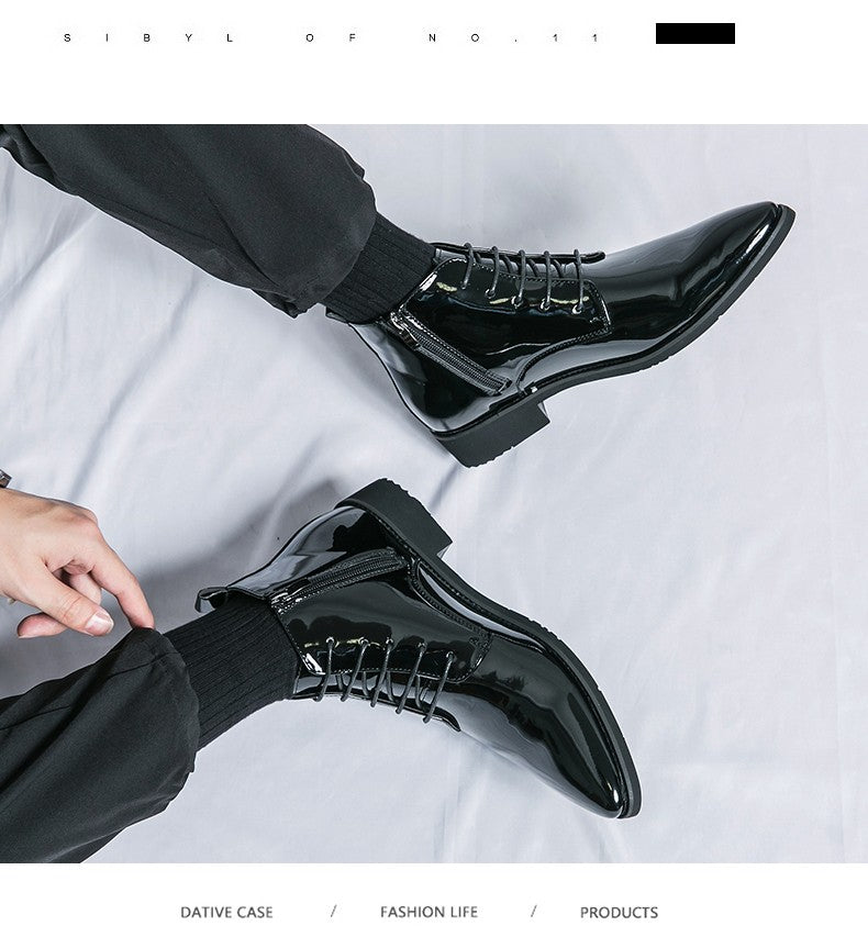 Classic Retro Dress Men's Monk Leather Shoes With Pointed Toe Buckle Business Office Wedding Soft Comfortable Men's Shoes