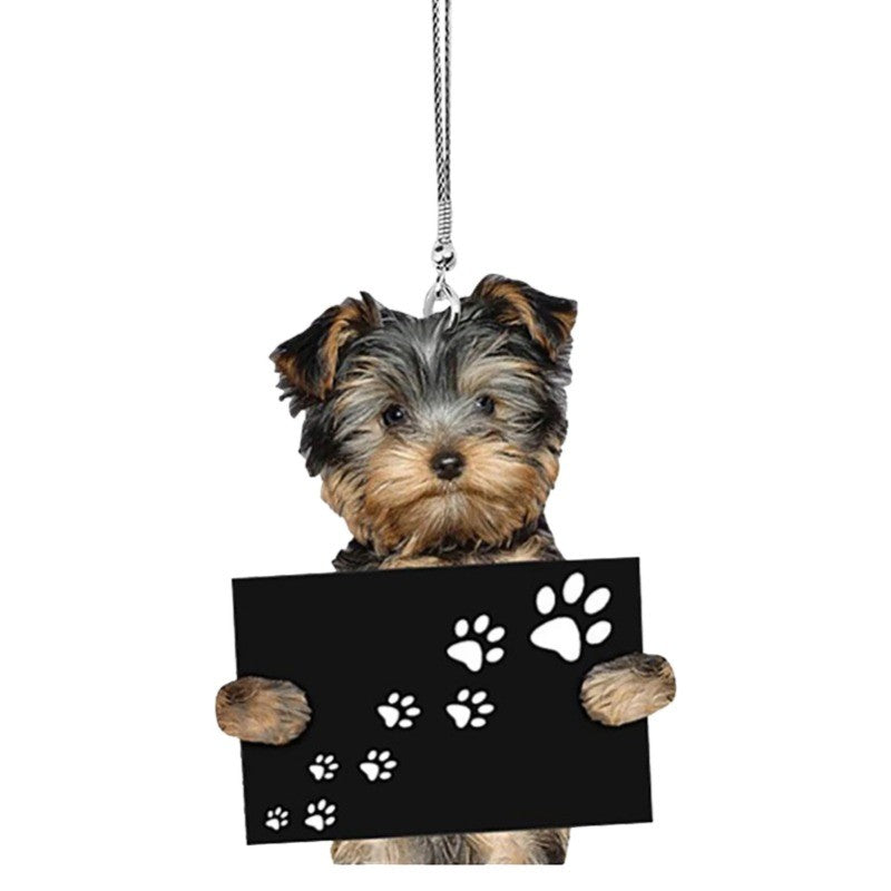 Car Pendant Practical Interior Cute Mini Puppy Pendant Anime Puppy Practical Car Ornament Toy Gift Hanging Decoration Accessory