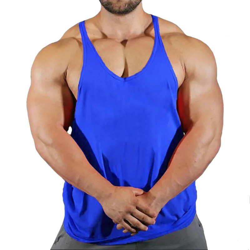Gym Man Workout Bodybuilding Shirt Men Singlets Stringer Undershirt Vests Tank T