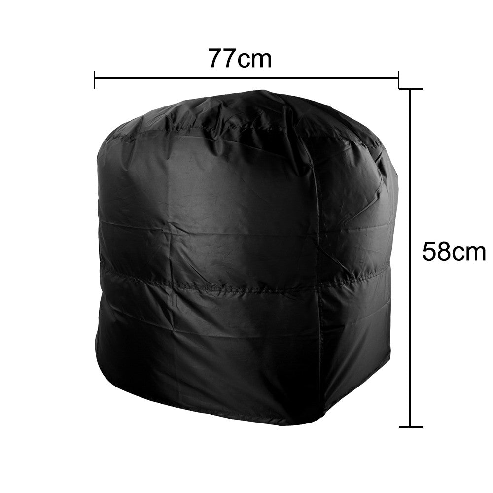 Round BBQ Grill Cover Rain Protective Camping Outdoor Barbecue Cover 77x58cm/80x66x100cm Grill Cover Waterproof Anti Dust