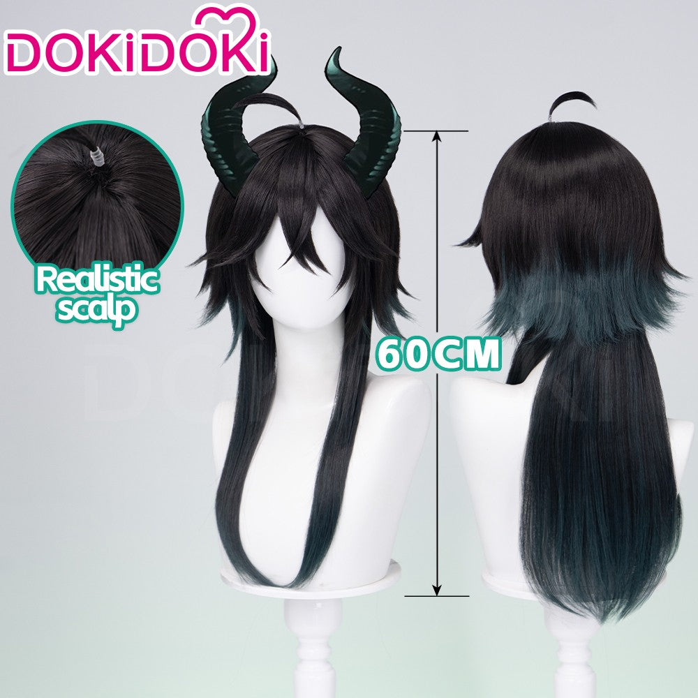 ?Ready for Ship?Idia Malleus Leona Vil Crowley Wig Game Cosplay DokiDoki Men 120cm Long Hair Fiber Idia Halloween  Free Wig Cap