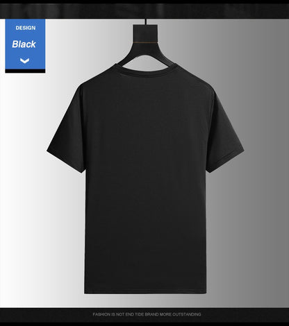 Running T-shirt Reflective Short Sleeve Ice Silk Quick Drying Summer Thin Breathable Fitness Tees Shirt Sportswear Sportsshirt