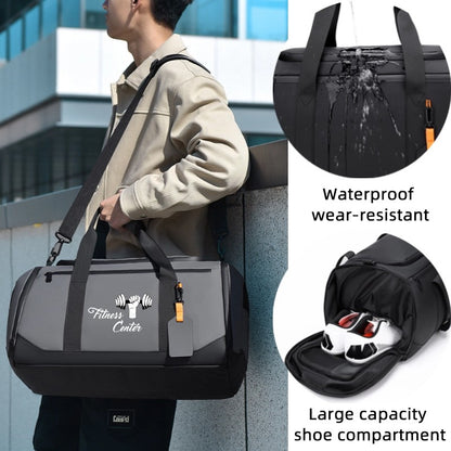 Customized High-end Men's Gym Bag Logo Fitness Bag Sports Bag Dry And Wet Travel Handbag Business Handbag Printed Name