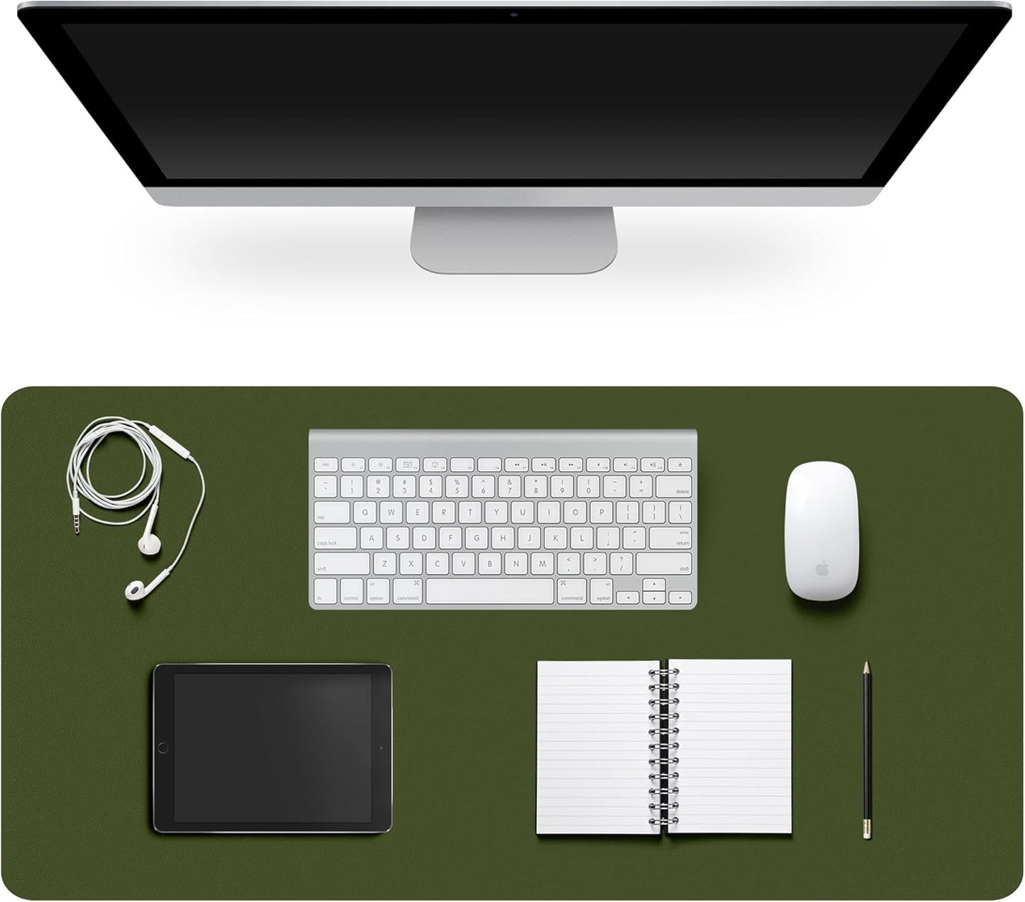 Desk Pad Protector, Non-Slip PU Leather Large Mouse Pad, Easy Clean, Writing Pad for Office/Home/Decor/School Desk Mat