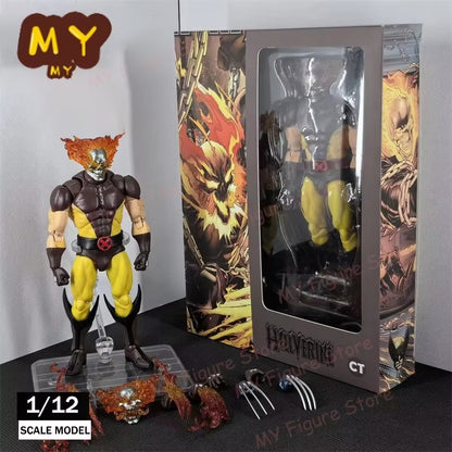 CT Toys Gambit Wolverine Figure Mafex 138 Hellverine Mafex 96 Boneco de Ação X-Men Marrom Quadrinhos SHF Modelo KO Boneco de Brinquedo