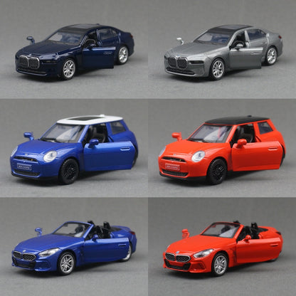 MSZ 1/43 BMW M3 M4 X6 X7 Mini Cooper SUV Carro Esportivo de Corrida Brinquedo Modelo Diecast Metal Miniatura Coleção de Fricção Presente Infantil