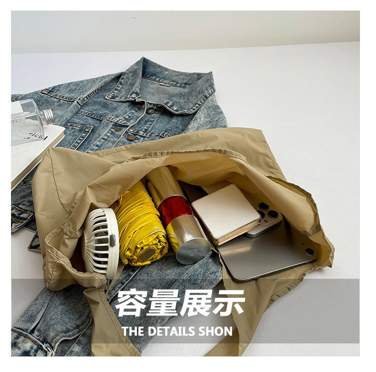 1PCS PU Polyester High Quality Hanging Bag for Shopping Large Capacity Foldable Portable Shopping Bag,Storage bag