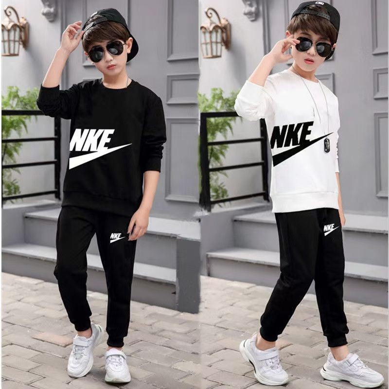 Autumn Baby Girl Boy Clothes Set Children Sports Letter Printing Sweatshirt Top and Pants Buttom Two Piece Suit Tracksuit