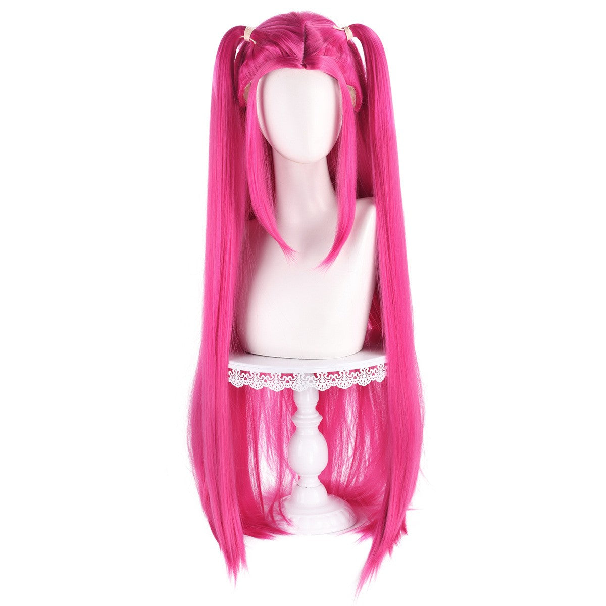 Peruca Cosplay Kpo-p Mir-a Rum-i Zo-e Demon Hunters Cabelo Longo Roxo Preto Vermelho Perucas Sintéticas Resistentes ao Calor Adereços de Carnaval