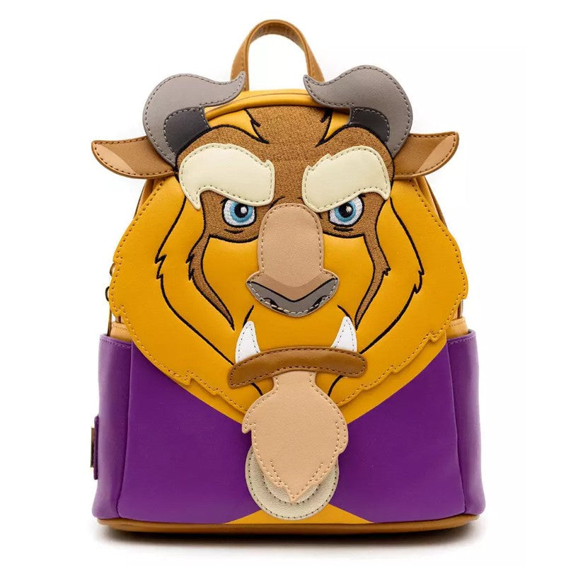 Nova carteira mochila mini Loungefly Disney A Bela e a Fera Bela Vitral Retrato