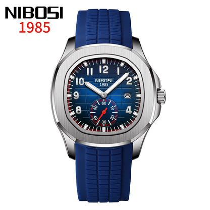 NIBOSI Sport Men Watch Top Brand Luxury AQUANAUT Quartz Watches for Men Waterproof Luminous Auto Date Male Watch Reloj Hombre