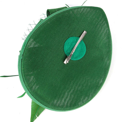 Fascinators de Luxo Kentucky Derby Chapéu de Igreja Design de Pérolas em Tela Laço Máscara Acessórios de Cabelo para Mulheres Senhoras