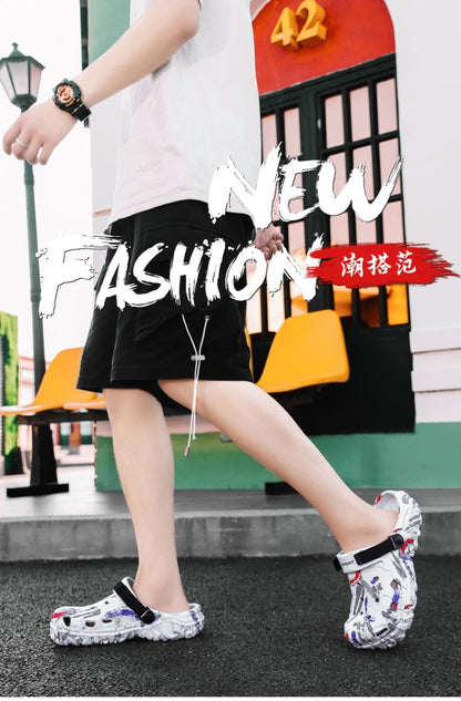 2025 Men's Summer Clogs Sandals Eva Slippers Men Fashion Flat Sandals Men Leisure Slides Men Casual Shoes Plus Size 46 47