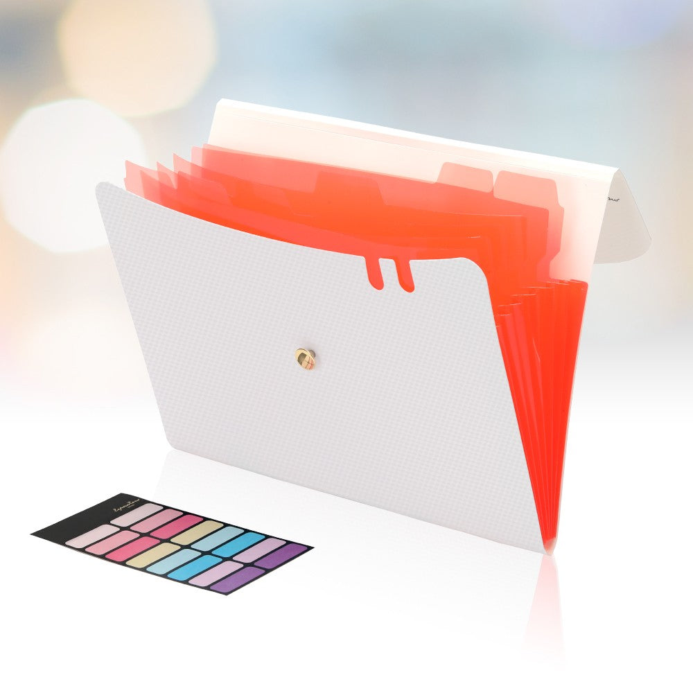 Expanding File Folders, A4 Size Accordion File Organizer, 7 Pockets Folders for Documents, for School Office Supplies
