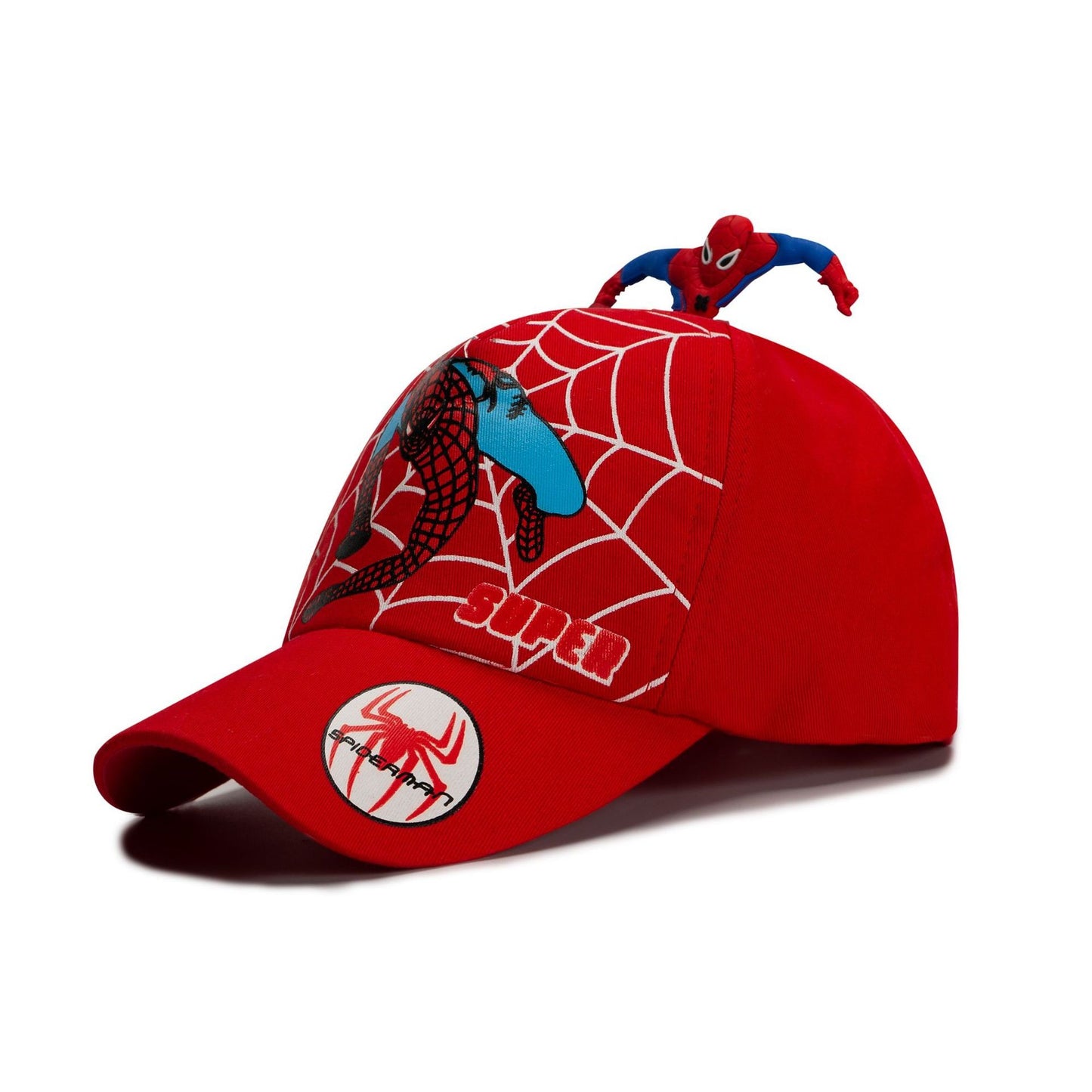 Spiderman 2-8 Years Kids Baseball Cap Fashion Hip Hop Street Snapback Spider Man Cartoon Travel Sun Hat Children Birthday Gift