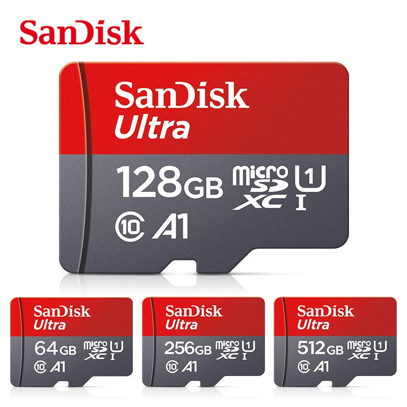 Cartão Micro tf SD 100% Original SanDisk Classe 10 Cartão TF 32GB 64GB 128GB Cartão de Memória para Celular Tablet Cartão Flash