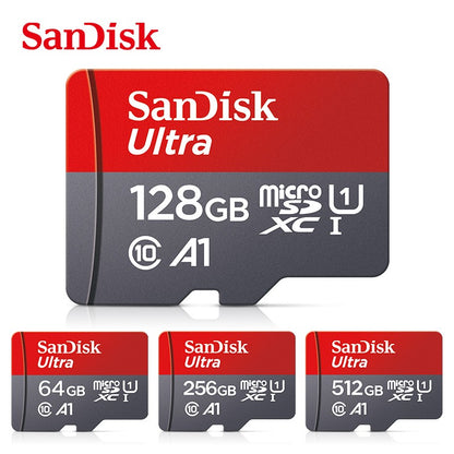 Cartão Micro tf SD 100% Original SanDisk Classe 10 Cartão TF 32GB 64GB 128GB Cartão de Memória para Celular Tablet Cartão Flash