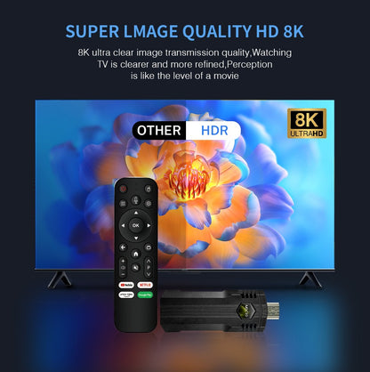 Smart TV Stick MX10 X1 4K Ultra 2GB 16GB WIFI Controle Remoto por Voz Android 13 para Streaming em 4K Box TV Fire Stick
