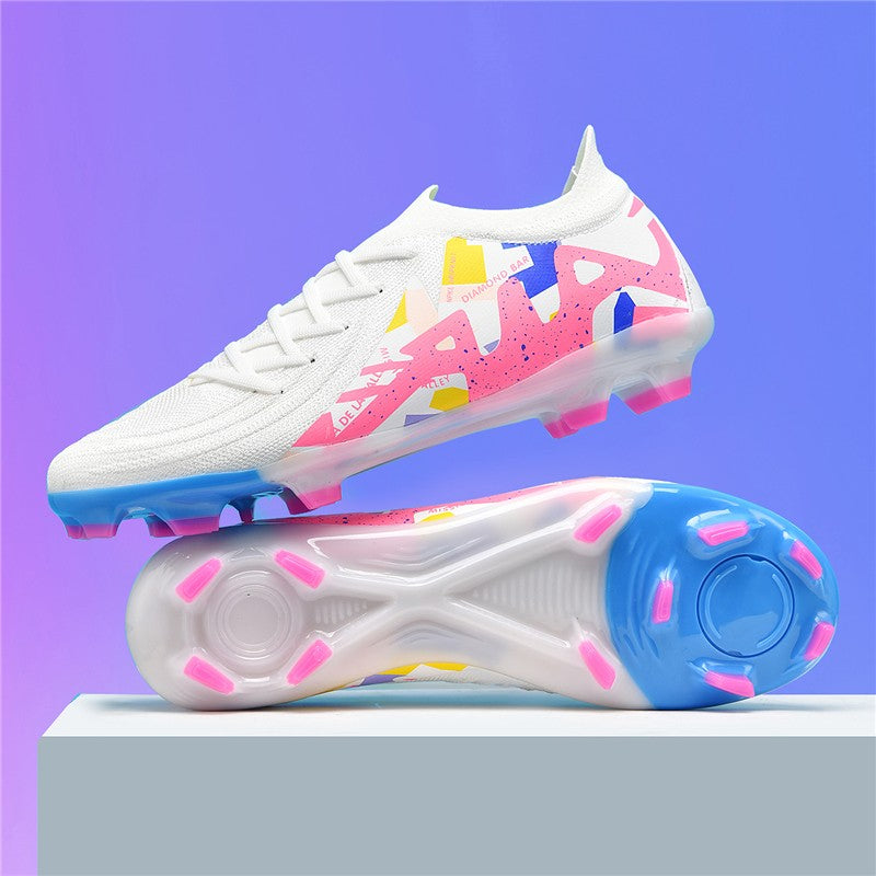 New Men Soccer Shoes Adult Non-Slip Boys Adult Futsal Sport Football Boots Grass Cleats Indoor Ultralight Turf Comfortable