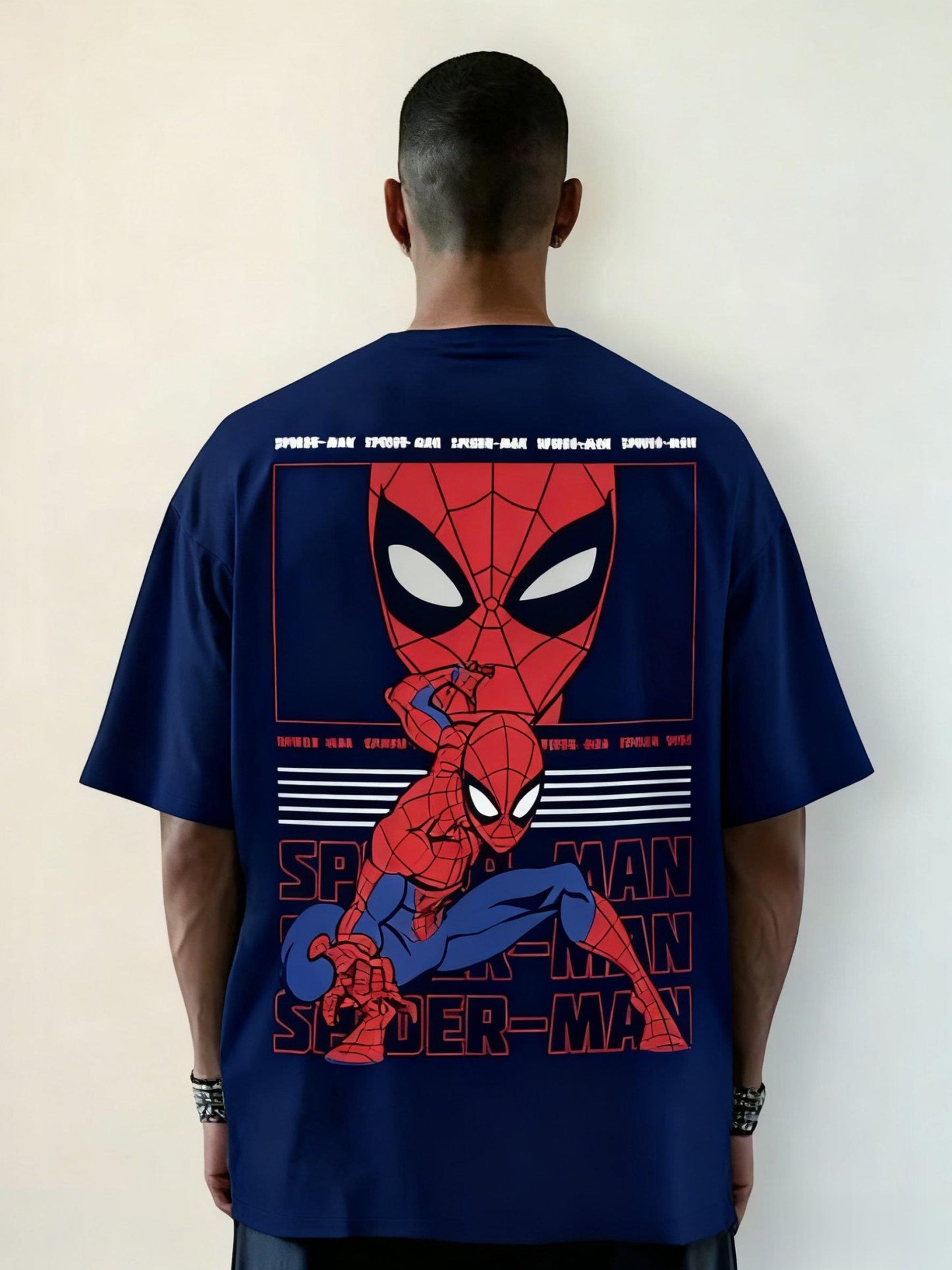 Unisex Marvel Spider-Man Oversized  Graphic T Shirt Men Women Short Sleeve Tee Superhero Print Streetwear Casual Tops Summer New