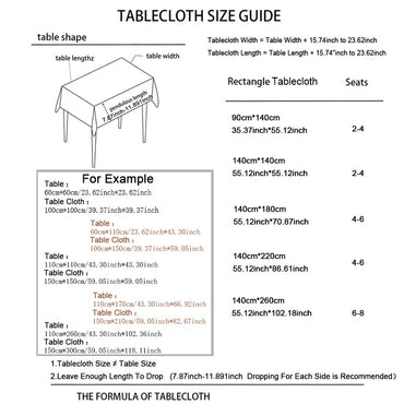 High Quality Solid Color Waterproof Tablecloth For Christmas Parties Hotels Restaurants Daily Home Decoration