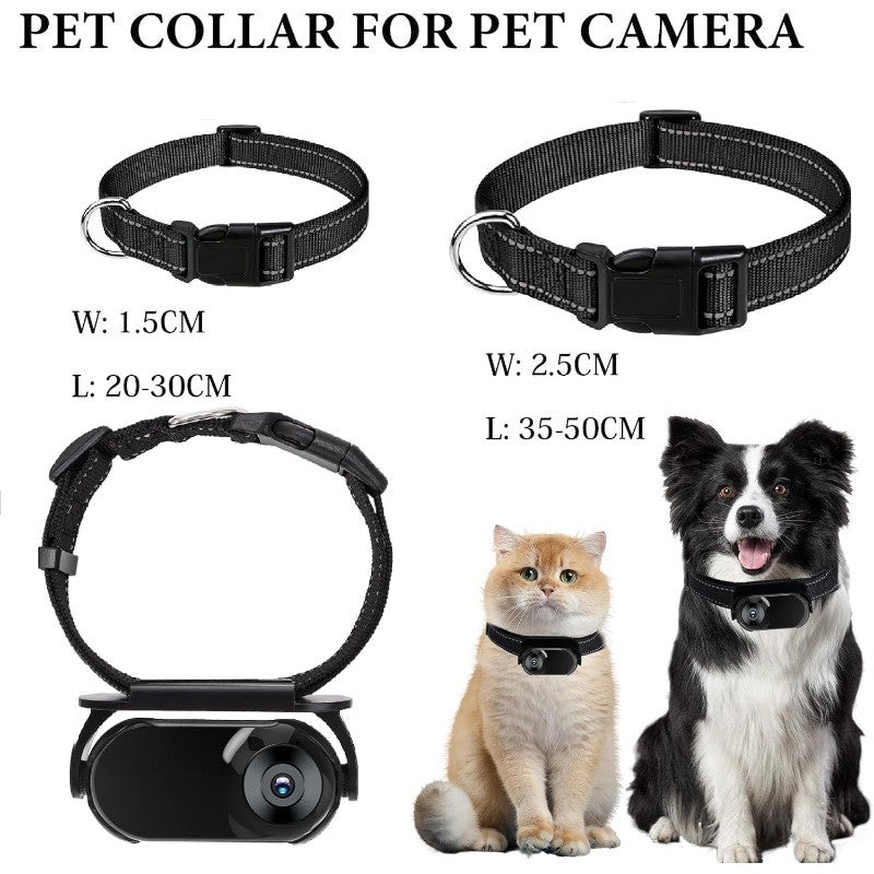 Câmera de Coleira para Animais de Estimação com Gravação de Vídeo Pequenas Câmeras de Ação Mini Câmera de Coleira Sem Fio para Cães Gatos Presente para Ambientes Internos e Externos