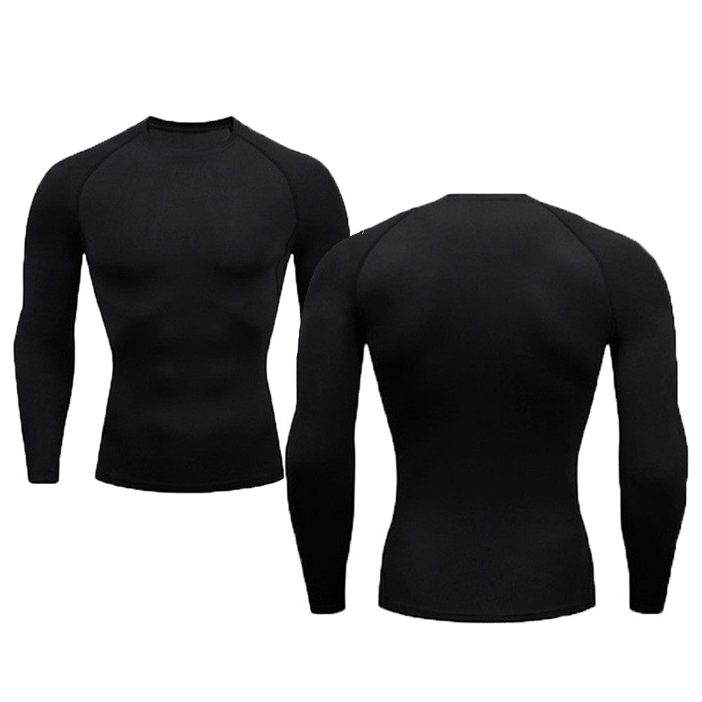 Thermal Man Underwear Set Soild Color Compression T Shirt Leggings Yoga Sets Fitness Sports Suits Men Clothing Gym Running Kit