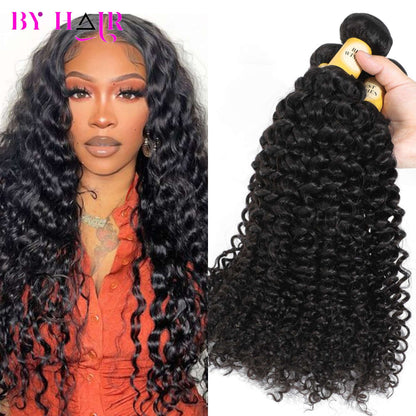 Cabelo Humano Ondulado 12A, Tecer Cacheado Brasileiro Molhado e Ondulado, Cabelo Remy Preto Natural, Extensões de Cabelo 100% Humano