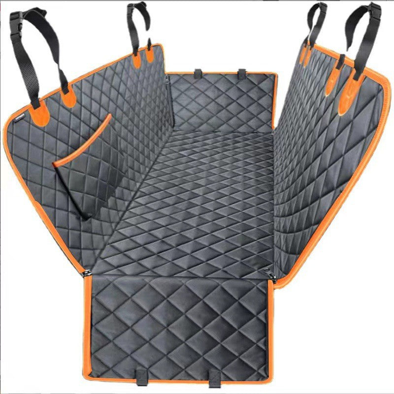 Winter Pet Mat for Car Back Seat Breathable Dog Seat Cover with Strong Hard Bottom Fits All Cars
