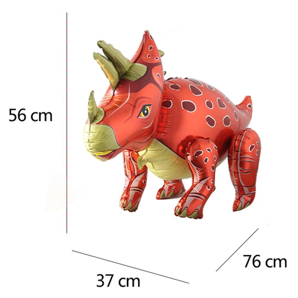 3D Standing Dinosaur Balloon Cartoon T Rex Dino Foil Balloon for Party Decoration Kids Birthday Party Supplies