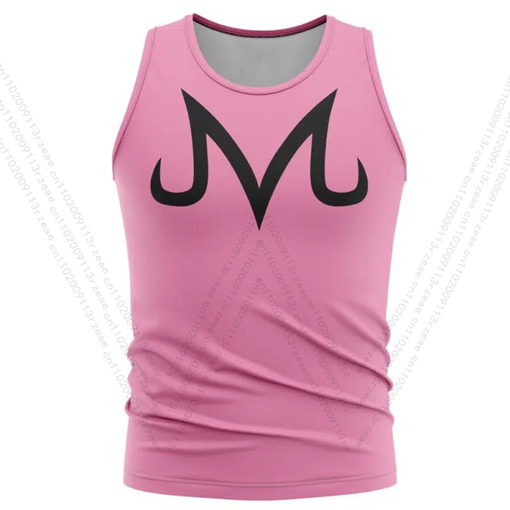 Goku Kame Kai Dragon Ball Anime Tank Top Men's Cosplay Print Gym T-shirt Exercise Casual Breathable Sports Kid Basketball Vest