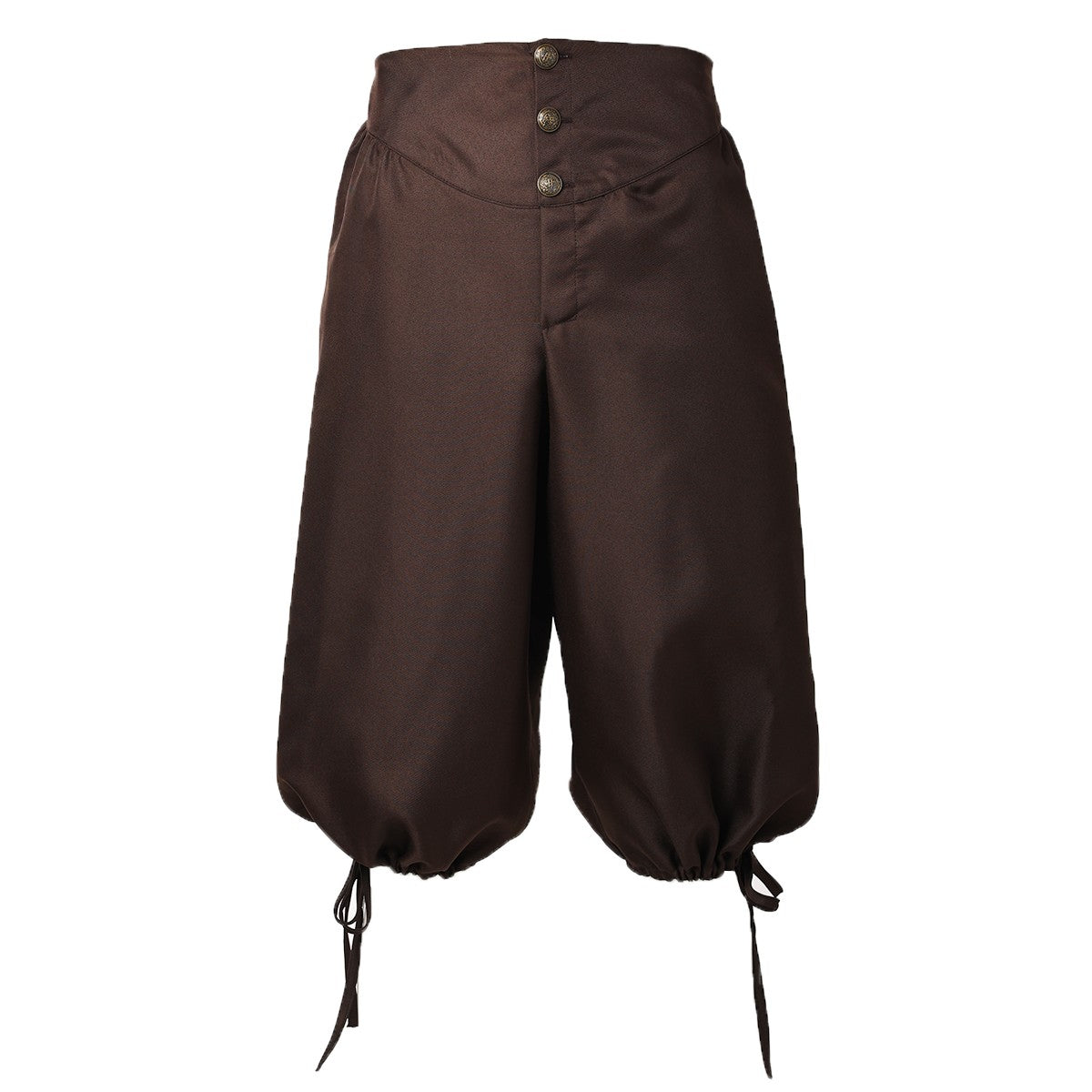 Calções de Fantasia de Pirata Calças de Pirata Calças Medievais Renascentistas Viking Cosplay com Amarração nas Costas
