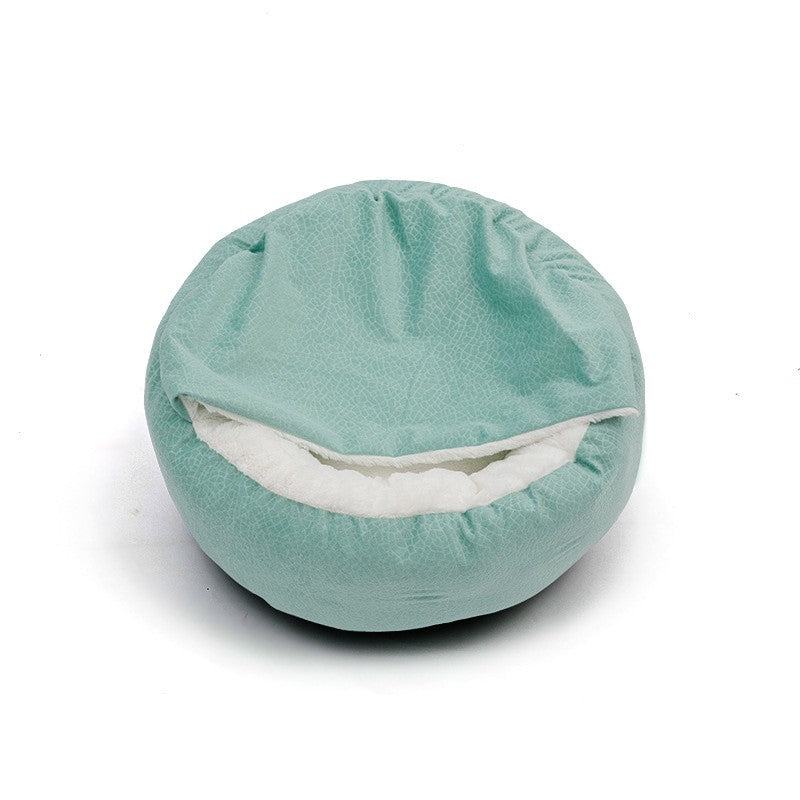 Cama Ortopédica Benepaw para Cães com Manta com Capuz Quente de Inverno Impermeável Resistente à Sujeira Casa para Gatos e Filhotes Confortável Lavável na Máquina