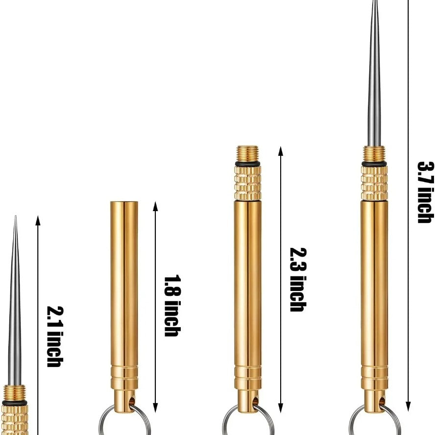 Portable Outdoor Tool Titanium Alloy Toothpick Brass Creative Combination Stainless Steel Portable Toothpick Fruit Toothpick