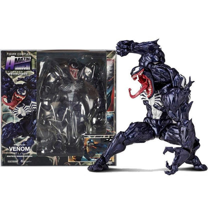 Venom AMAZING YAMAGUCHI legends Boneco de Ação Articulado Modelo de Estátua com Rosto Mutável Colecionável para Crianças Presente Brinquedo