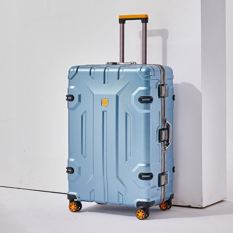 Large Capacity Aluminum Frame Luggage Suitcase with Wheels Travel Bag Durable And Wear-Resistant 20-28 Inch Rolling Suitcase