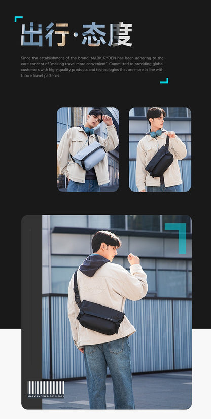 Mark Ryden Quality Waterproof Men Shoulder Bag For 11 iPad Large Capacity Men Travel Business Bags Male Crossbody Messenger Bag