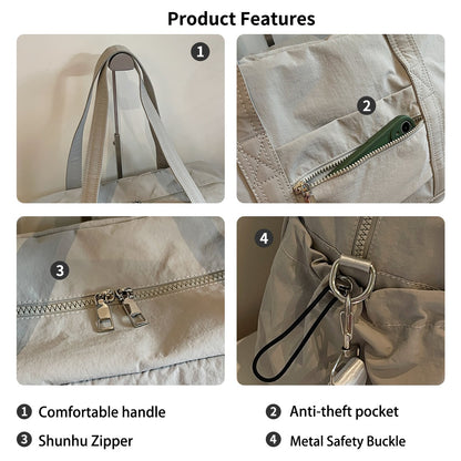 New Travel Bag Large Capacity Shoulder Portable Luggage Bag Travel Storage Bag Boarding Bag Sports Fitness Bag for Women