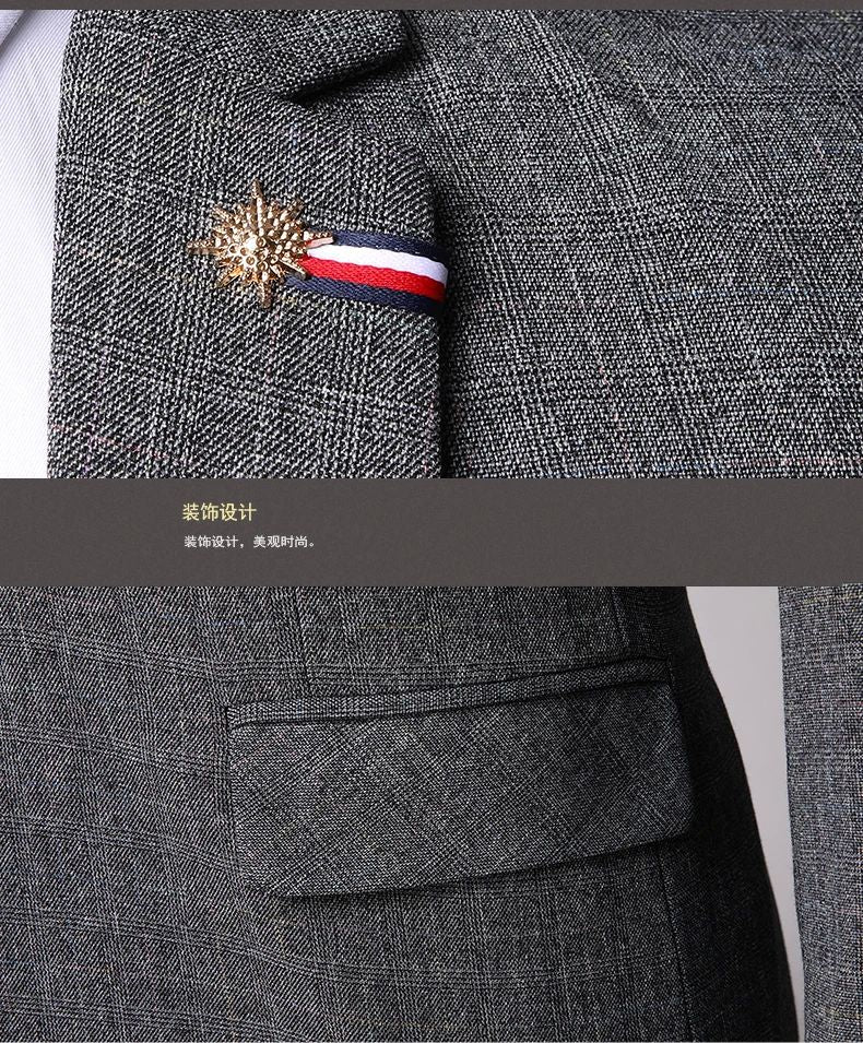 Traje De Hombre Elegante (Blazer+Vest+Pants) Men's Fashion Business Casual Slim Fit Wedding Business Suit Elegant Man Suit 6XL