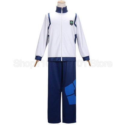 Anime Reo Nagi Bachira Isagi Chigir Cosplay Costume Full-Zip Pocket Sportswear Tracksuit Hoodie Reo Nagi Bachira Isagi Chigiri