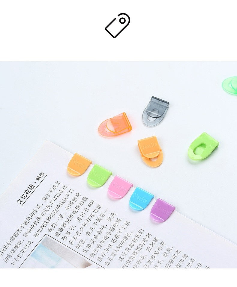 10/20pcs Mini Paper Clips Set Candy Color Transparent Metal Bookmark for File Index Page Holder Clamp Memo Office School F709
