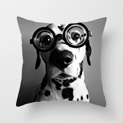 European-Style Black and White Geometry Portrait Pillow Cover Living Room Sofa Waist Support Office Bed Head Pillow Pillow 60x60