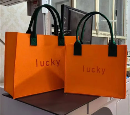 Wholesale 100pcs/lot Hot Sell Large Capacity Customize Logo Size Felt Reusable Tote Shopping Bags for Wedding Party Packaging