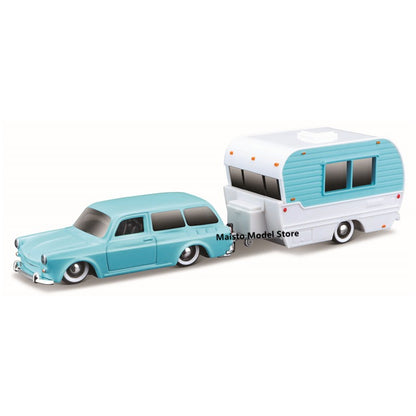 Maisto 1:64 Volkswagen Mercedes Benz Ford Chevrolet Brand collectible trailer die-cast precision model car Model collection gift