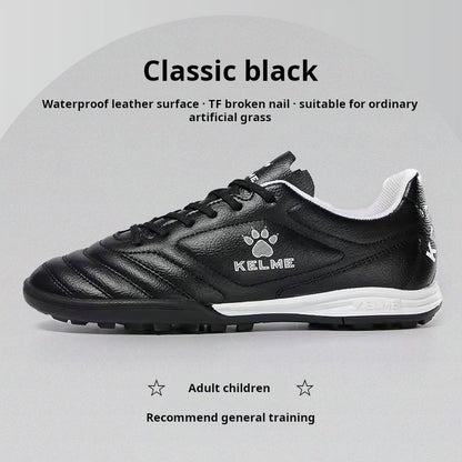 Kelme Tf Broken Nail Football Shoes Adult Youth Non-slip Football Shoes Artificial Grass Five-a-side Game Football Shoes Sports